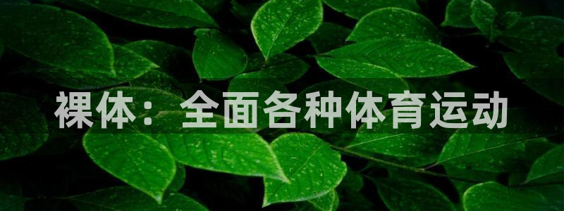 意昂22平台登录：裸体：全面各种体育运动