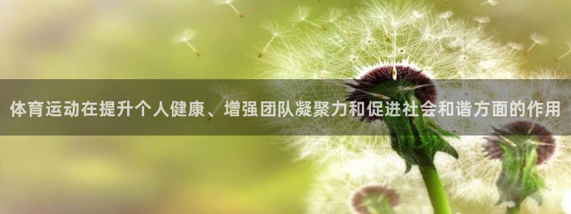 意昂2主管：体育运动在提升个人健康、增强团队凝聚力和促进社会和谐方面的作用